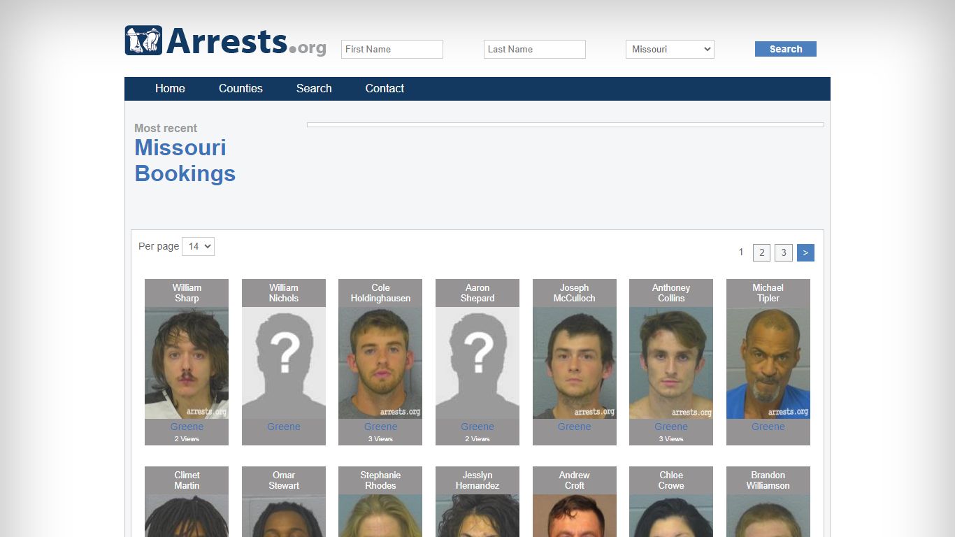 Missouri Arrests and Inmate Search